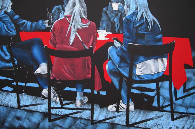 Shadows: mostra di daniela caciagli al gimnasia fitness club di lucca